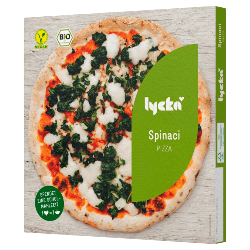 Lycka Bio Tiefkühlpizza Spinaci vegan 310g